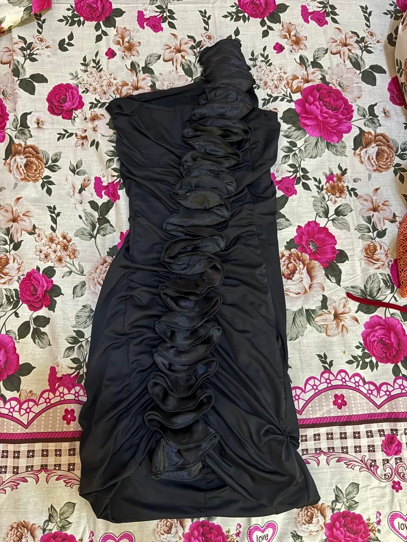 Casual Bodycon dress Wanita black photo 1