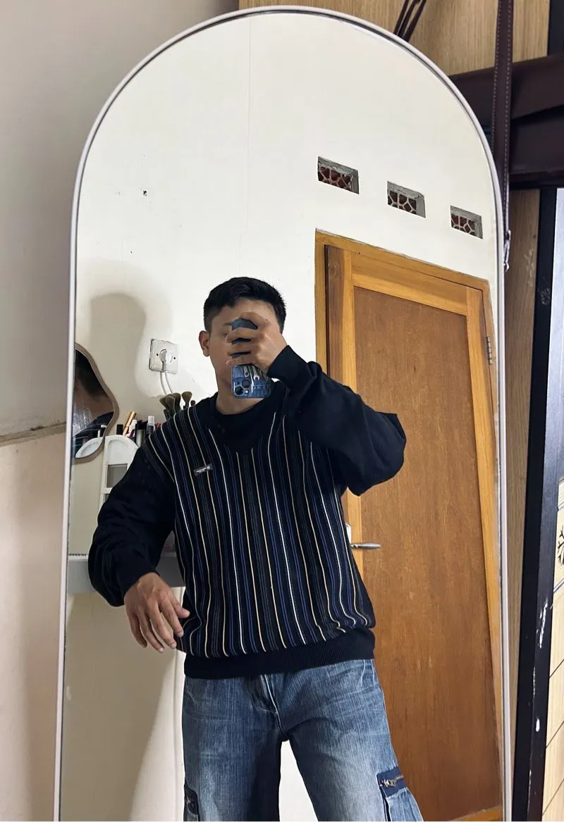 Casual Kimono Pria navy photo 1