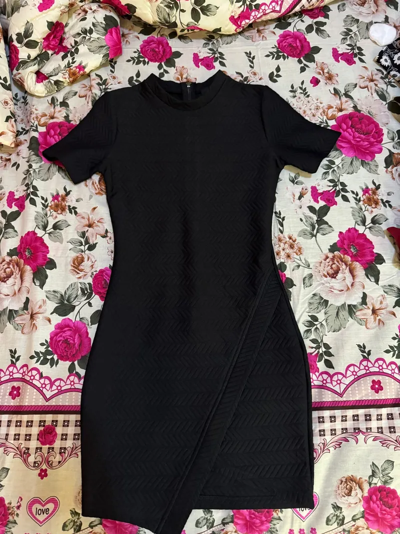 Casual Bodycon dress Wanita black photo 1