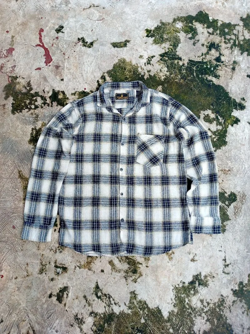 Vintage Formal shirt Pria white black photo 1