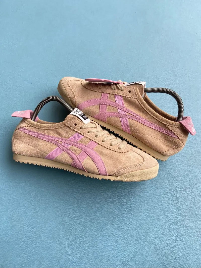 Onitsuka Tiger Casual Sneakers Wanita tan pink photo 1