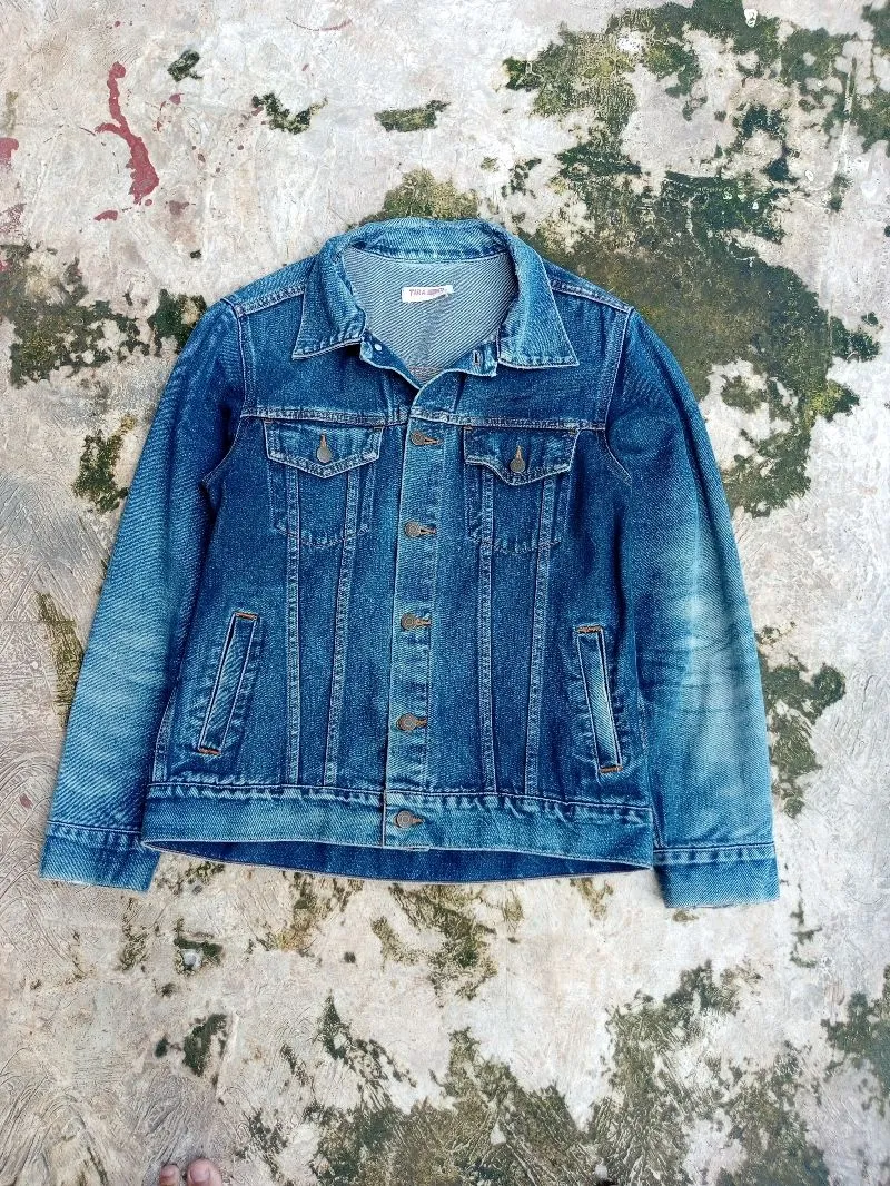 Closed Denim Vintage Streetwear Jumper Pria navy blue photo 1