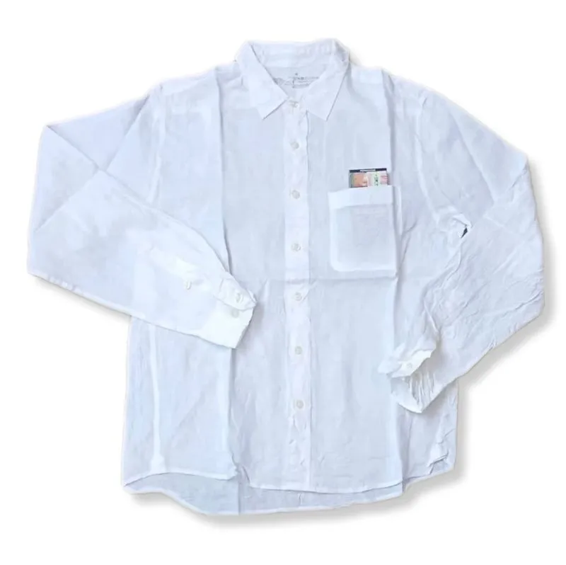 Casual Formal shirt Pria white photo 1