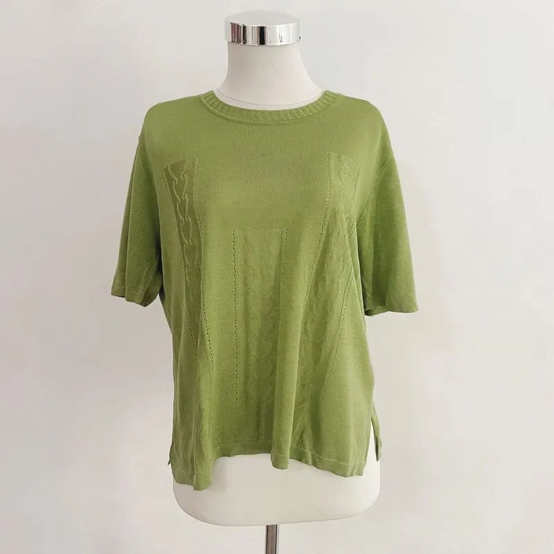 Vintage Indie T-shirt Wanita green photo 1
