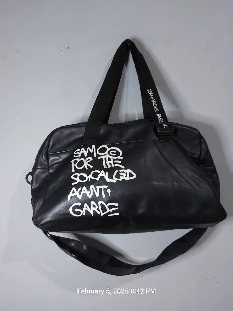 Jean-Michel Basquiat Streetwear Emo Bag Pria white black photo 1