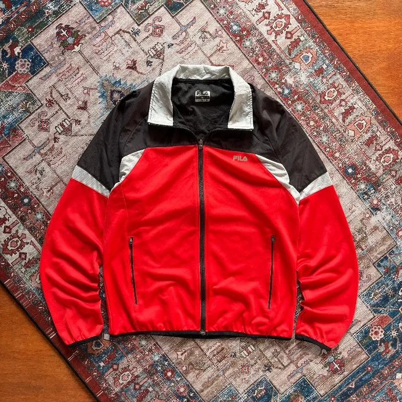 Fila Minimalist Sweater Pria red black photo 1