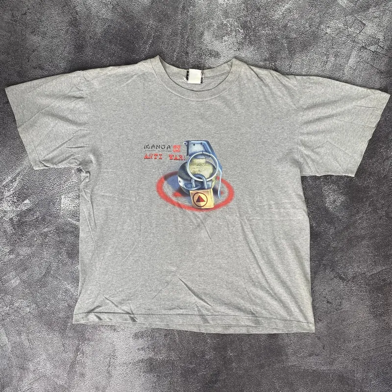 Vintage Streetwear T-shirt Pria gray photo 1