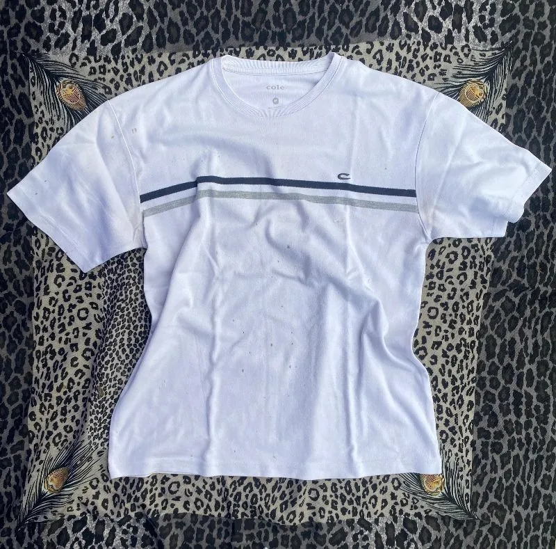 Cole Haan Vintage T-shirt Pria white gray photo 1