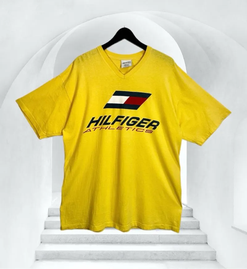 Tommy Hilfiger Vintage Casual T-shirt Pria yellow photo 1