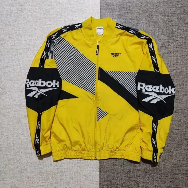 Reebok Vintage Sportswear Windbreaker Pria yellow photo 1