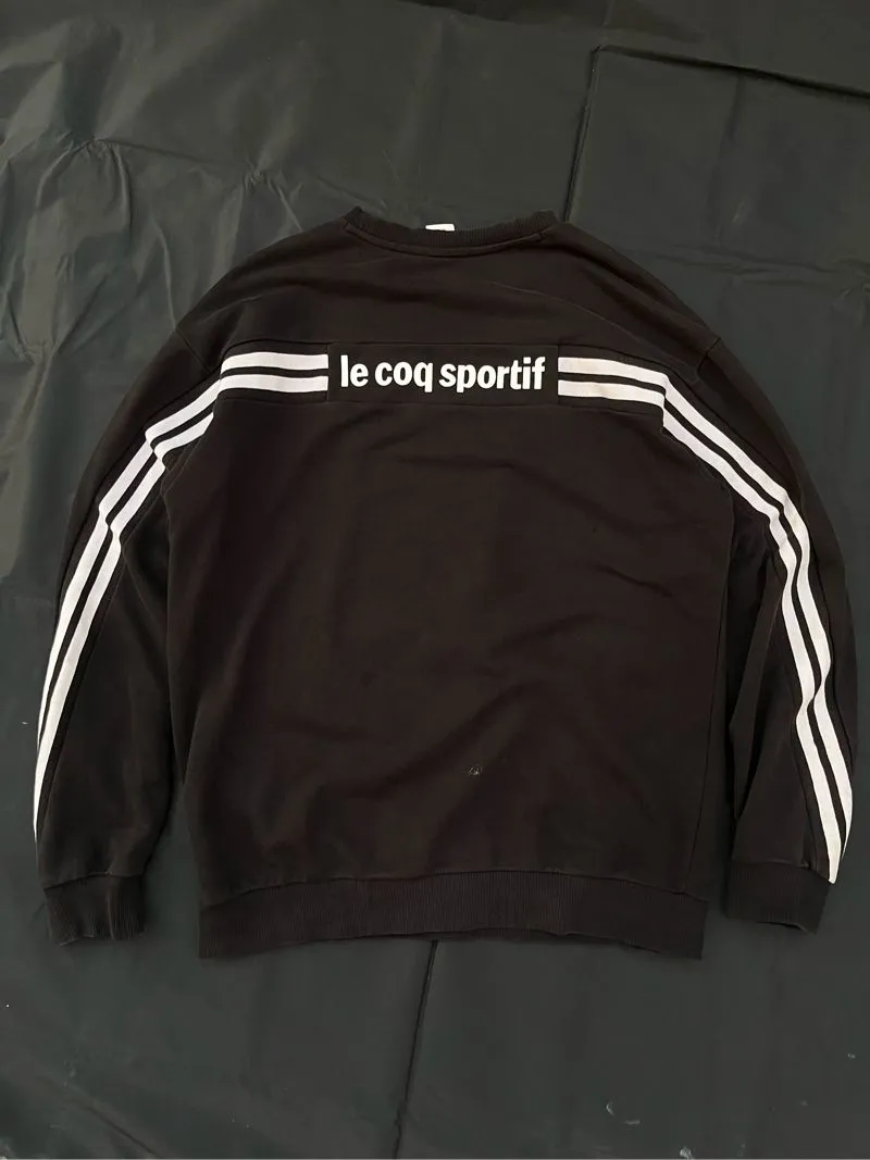 Le Coq Sportif Casual Sweater Pria black photo 1