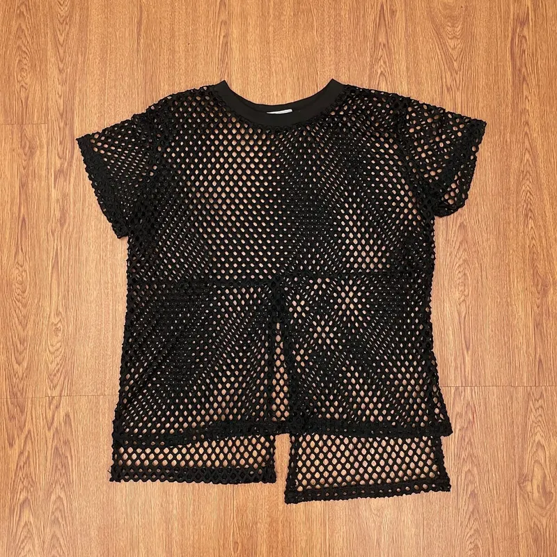 Y2K Avant Garde Blouse Wanita black photo 1