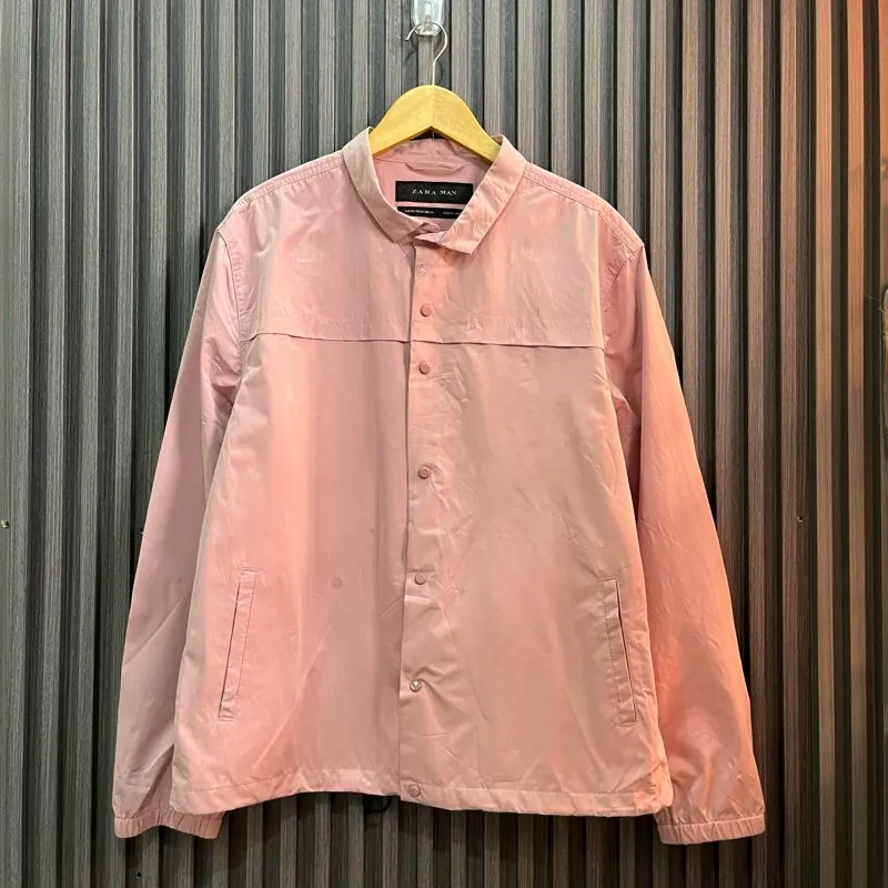 ZARA Streetwear Casual Parka Pria pink photo 1