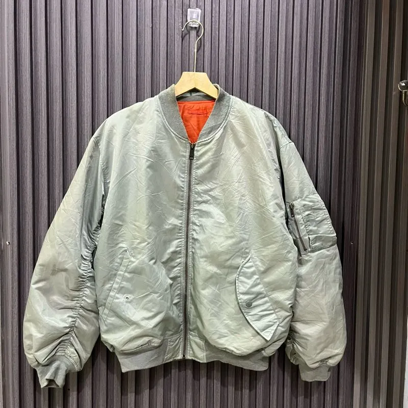 Uniqlo Vintage Casual Harrington jacket Pria green photo 1