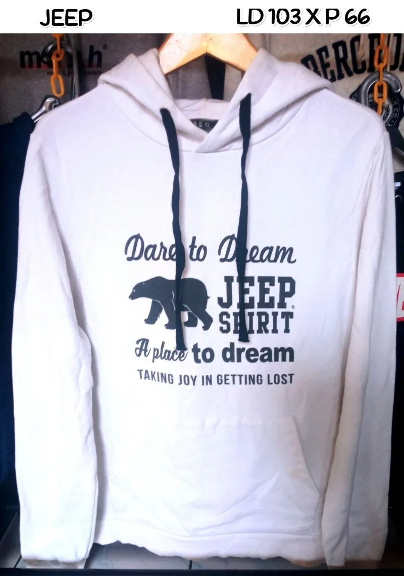 Jeep Minimalist Hoody Pria white photo 1