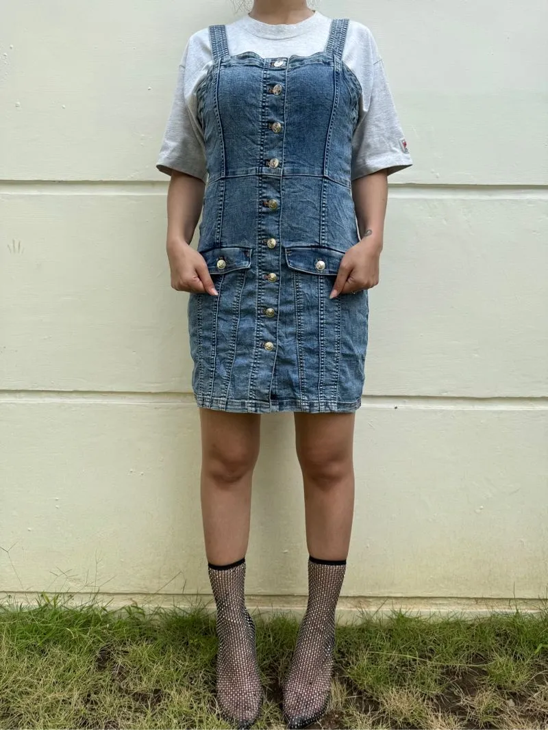 H&M Casual Casual dress Wanita navy blue photo 1