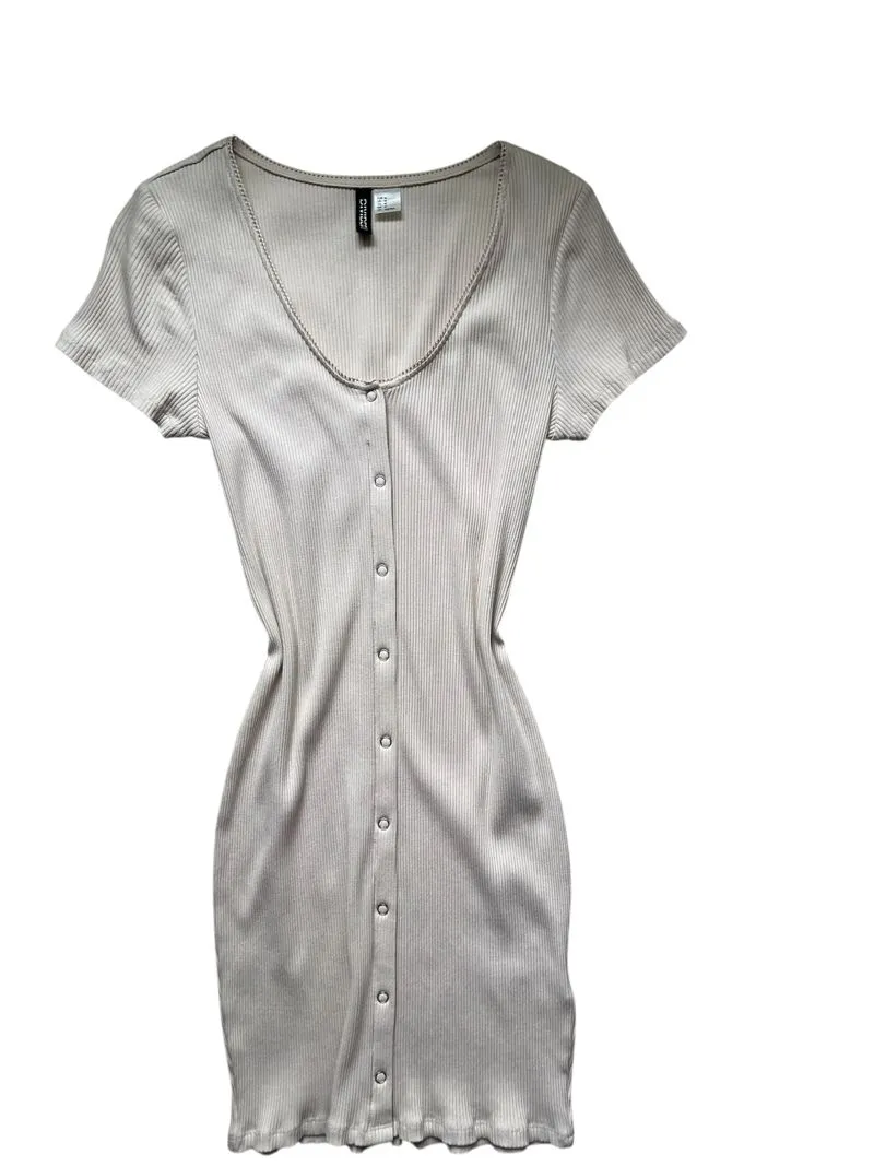 H&M Casual Bodycon dress Wanita multicolor cream photo 1