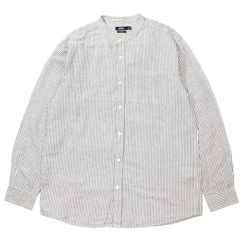 Spao Minimalist Casual Casual shirt Pria white gray photo 1