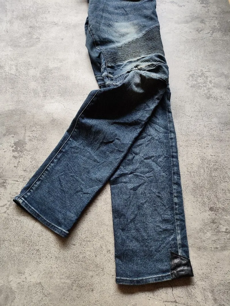 Balmain Biker Jeans Pria navy