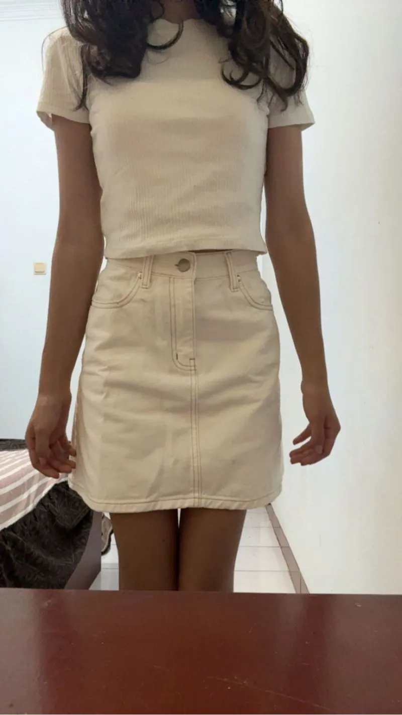 Coquette Casual Skirt Wanita white photo 1