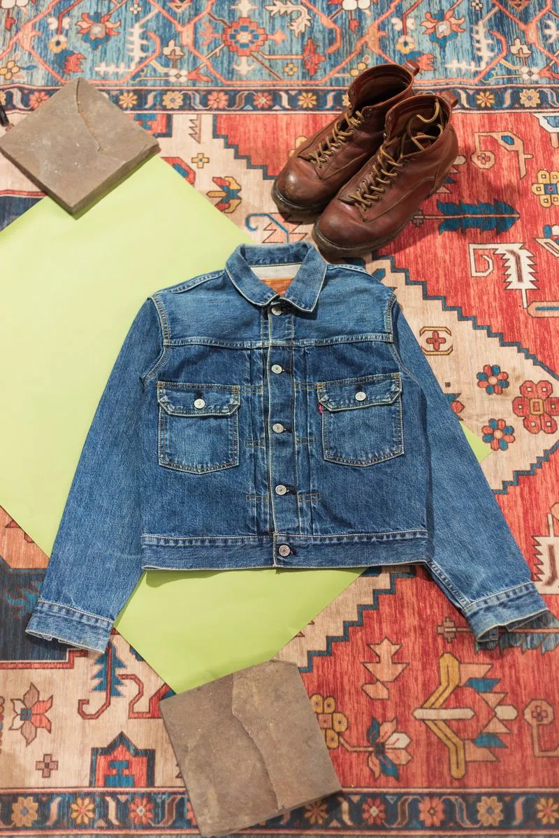 Levi's Vintage Casual Denim jacket Pria navy black photo 1
