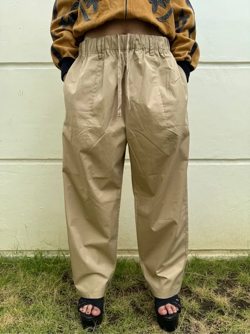 GU Casual Wide leg jeans Wanita cream photo 1