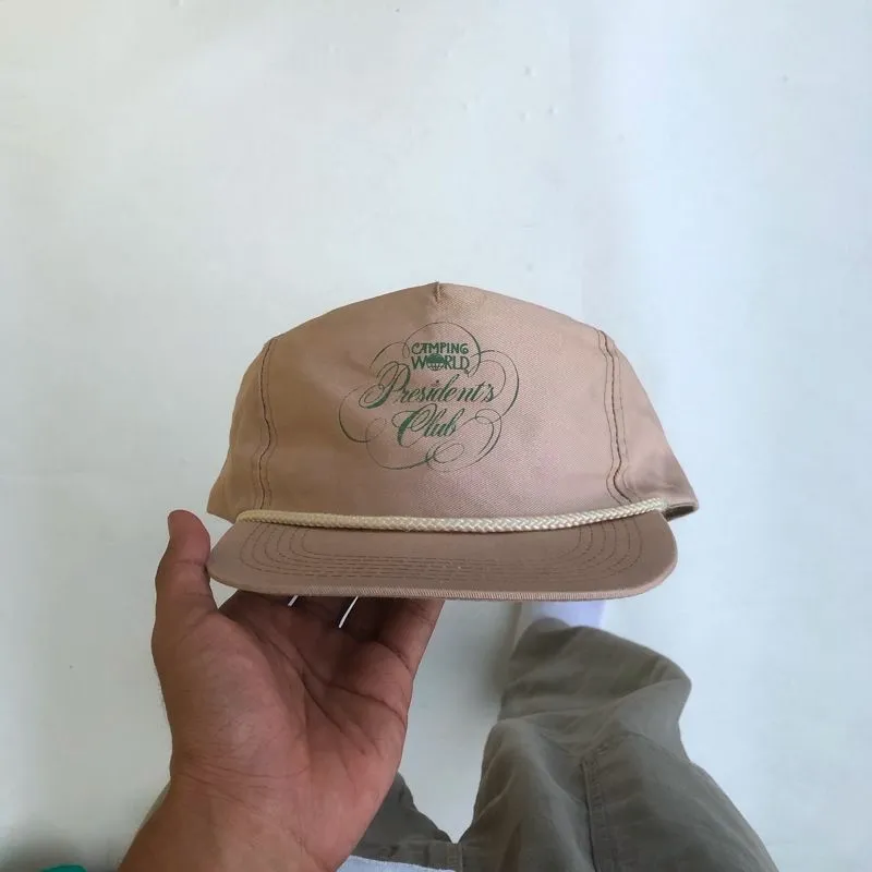 Vintage Y2K Hat Pria tan photo 1