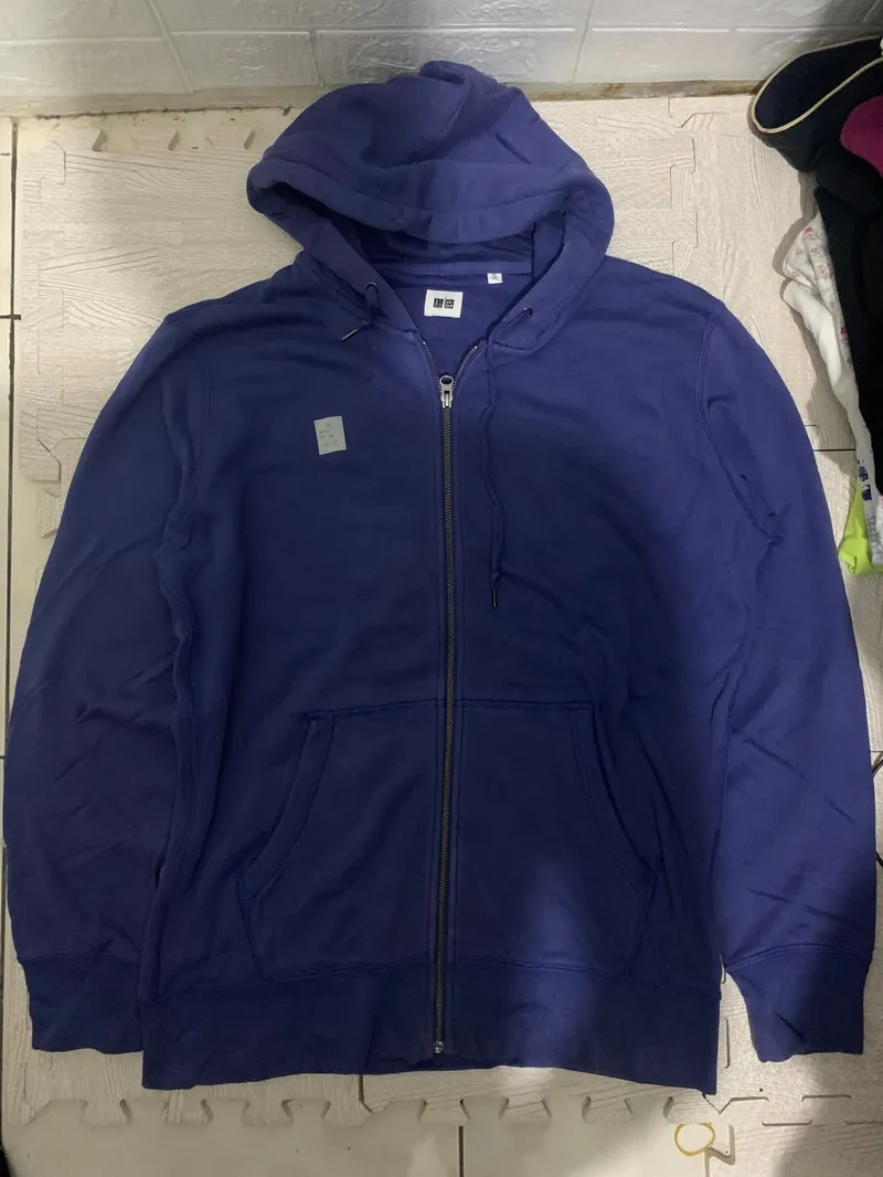 Uniqlo Casual Hoody Pria blue photo 1