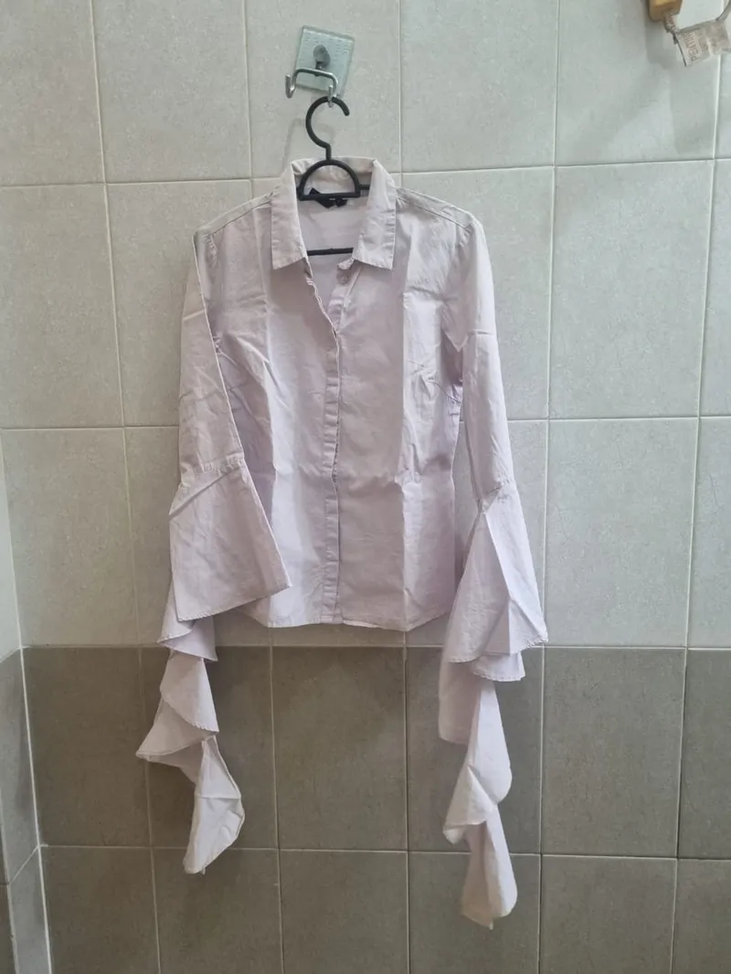 Casual Batik Blouse Wanita white yellow photo 1