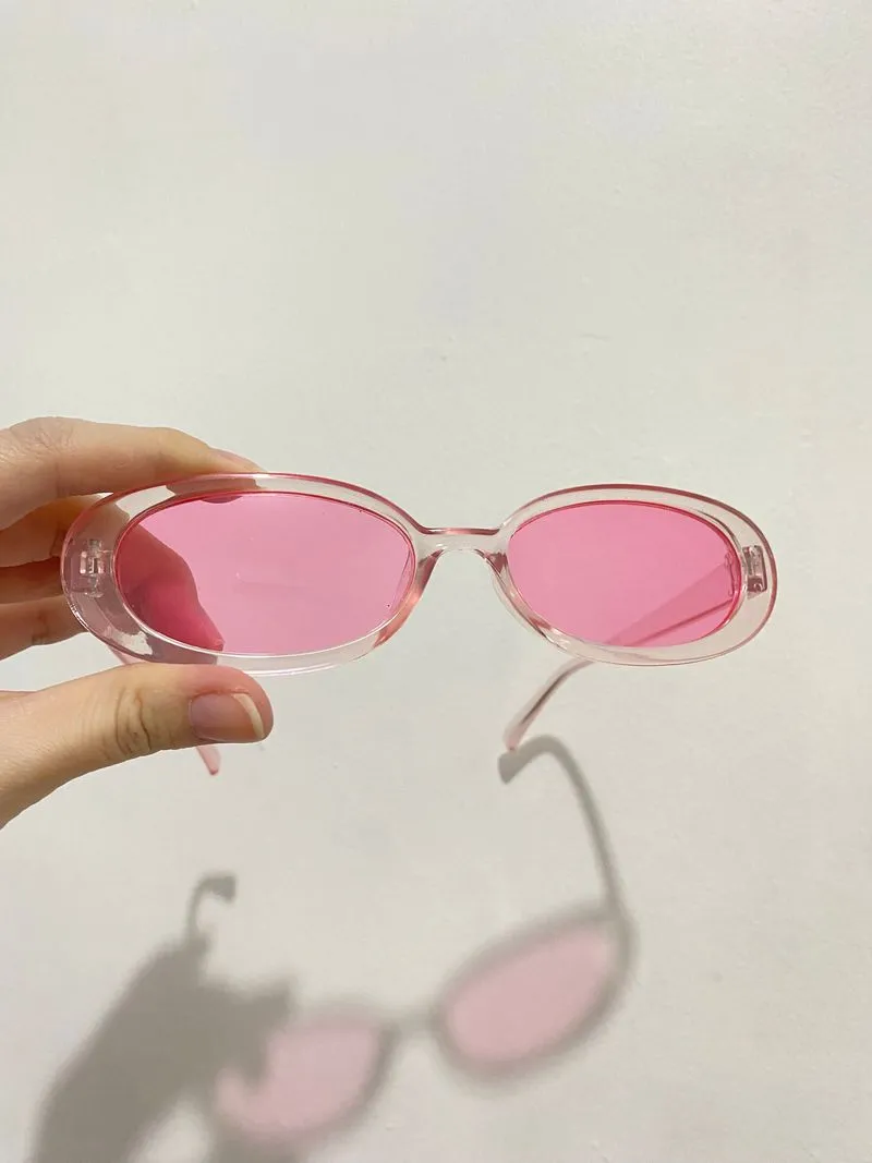 Streetwear Casual Glass Wanita pink photo 1