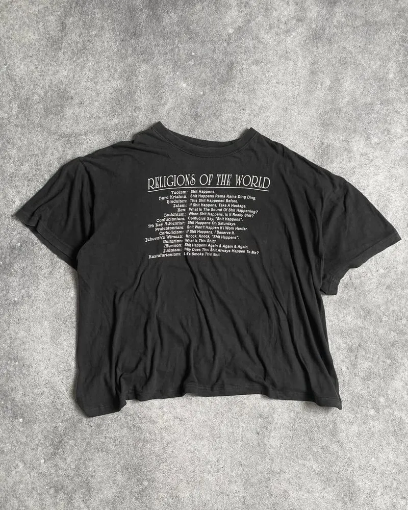 Vintage Streetwear T-shirt Pria black photo 1
