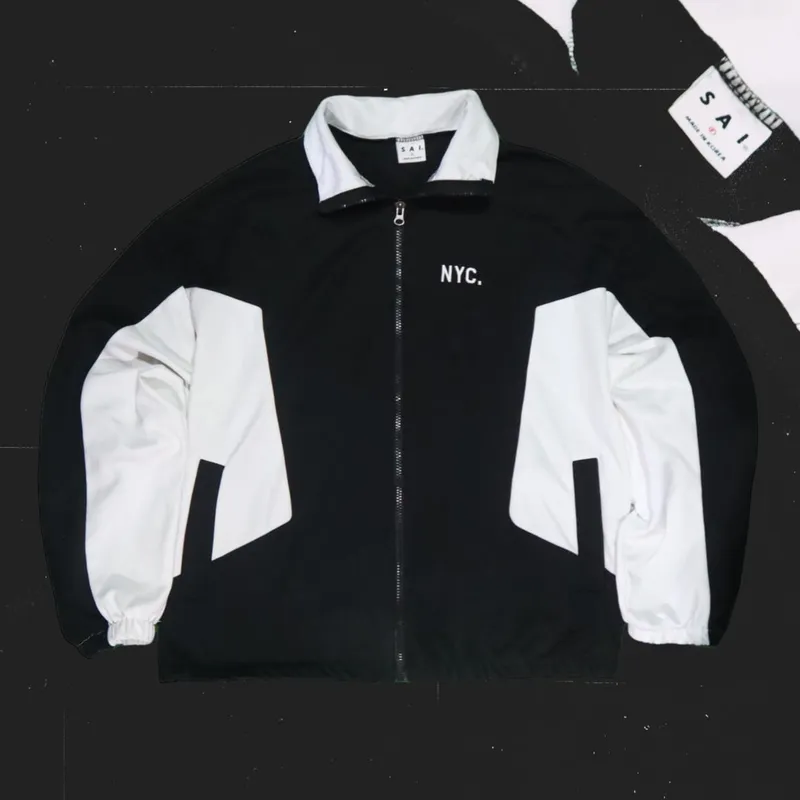 Casual Track jacket Pria white black photo 1