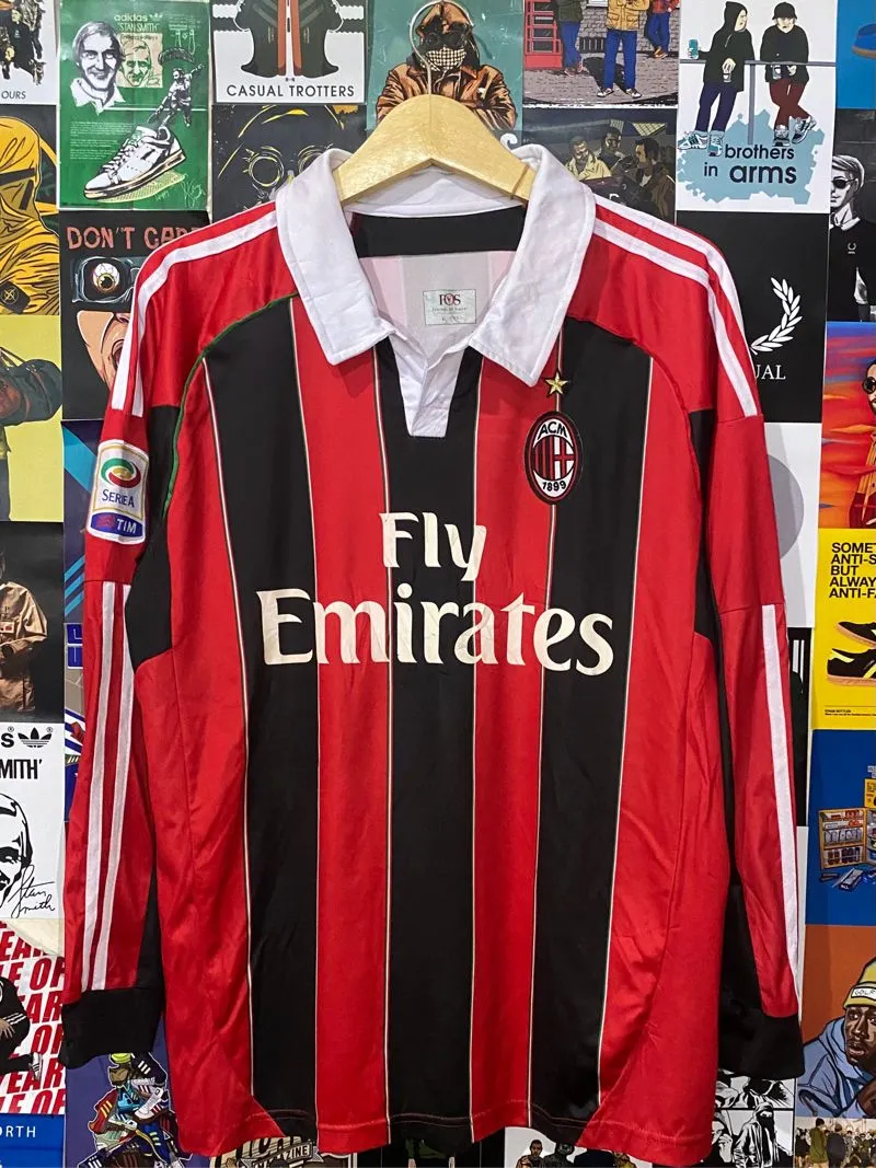 Y2K Casual Jersey Pria red black photo 1