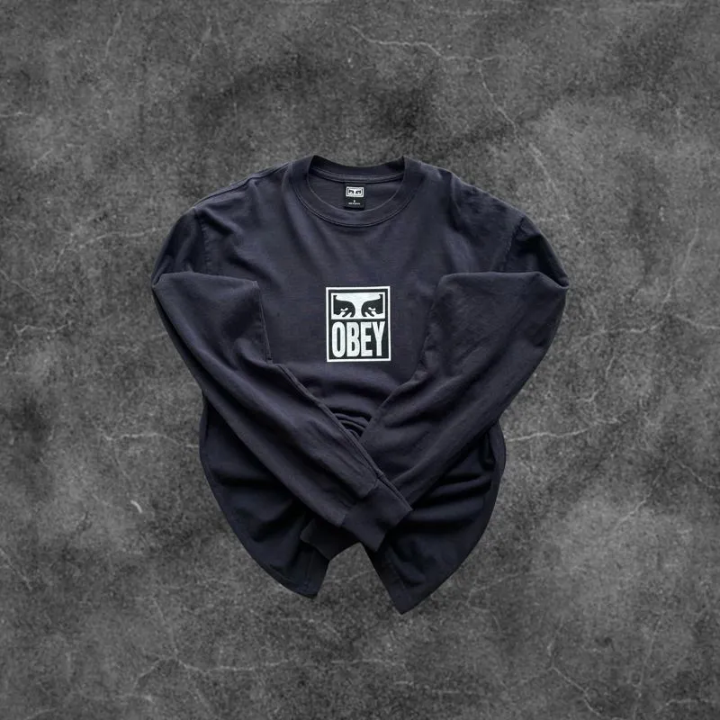 Obey Streetwear Skater T-shirt Pria navy photo 1