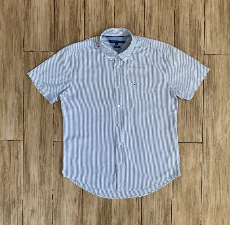 Tommy Hilfiger Streetwear Luxury Casual shirt Pria multicolor photo 1