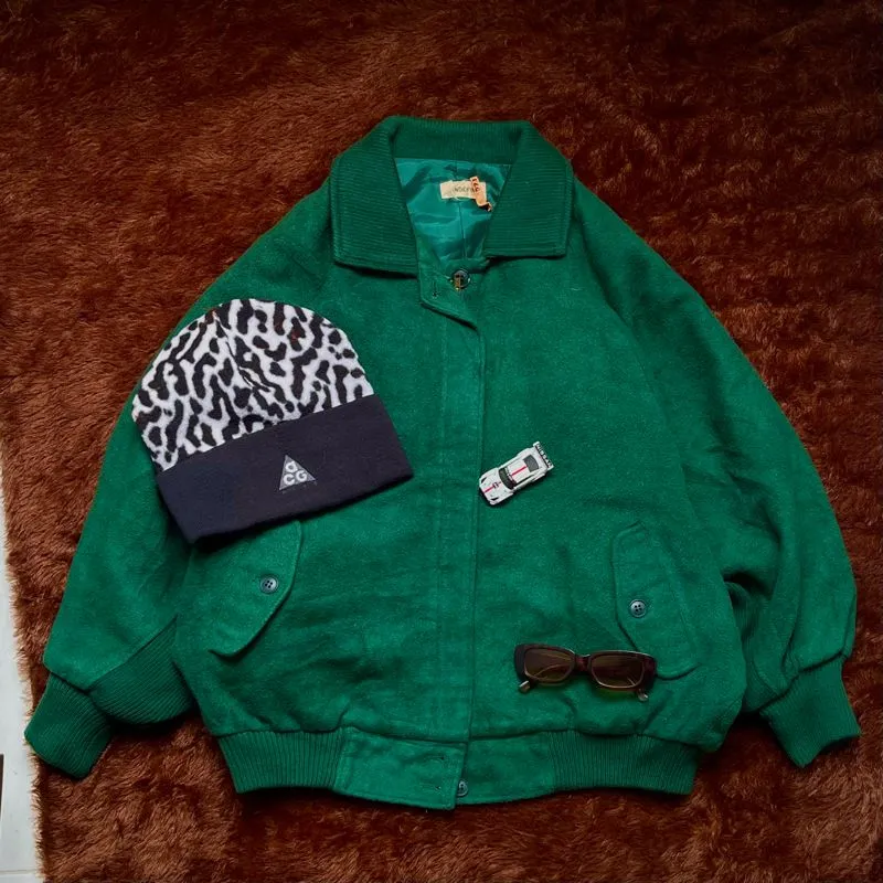 Grunge Indie Harrington jacket Pria green photo 1