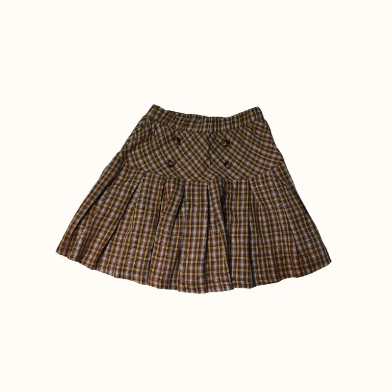 Y2K Minimalist Pleated skirt Wanita multicolor photo 1