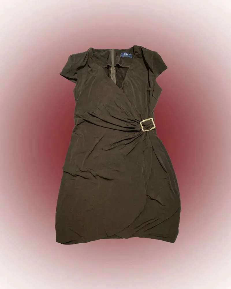 Luxury Casual Bodycon dress Wanita brown photo 1