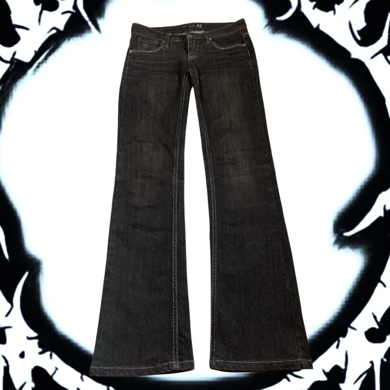Vintage Y2K Flare pants Wanita black photo 1