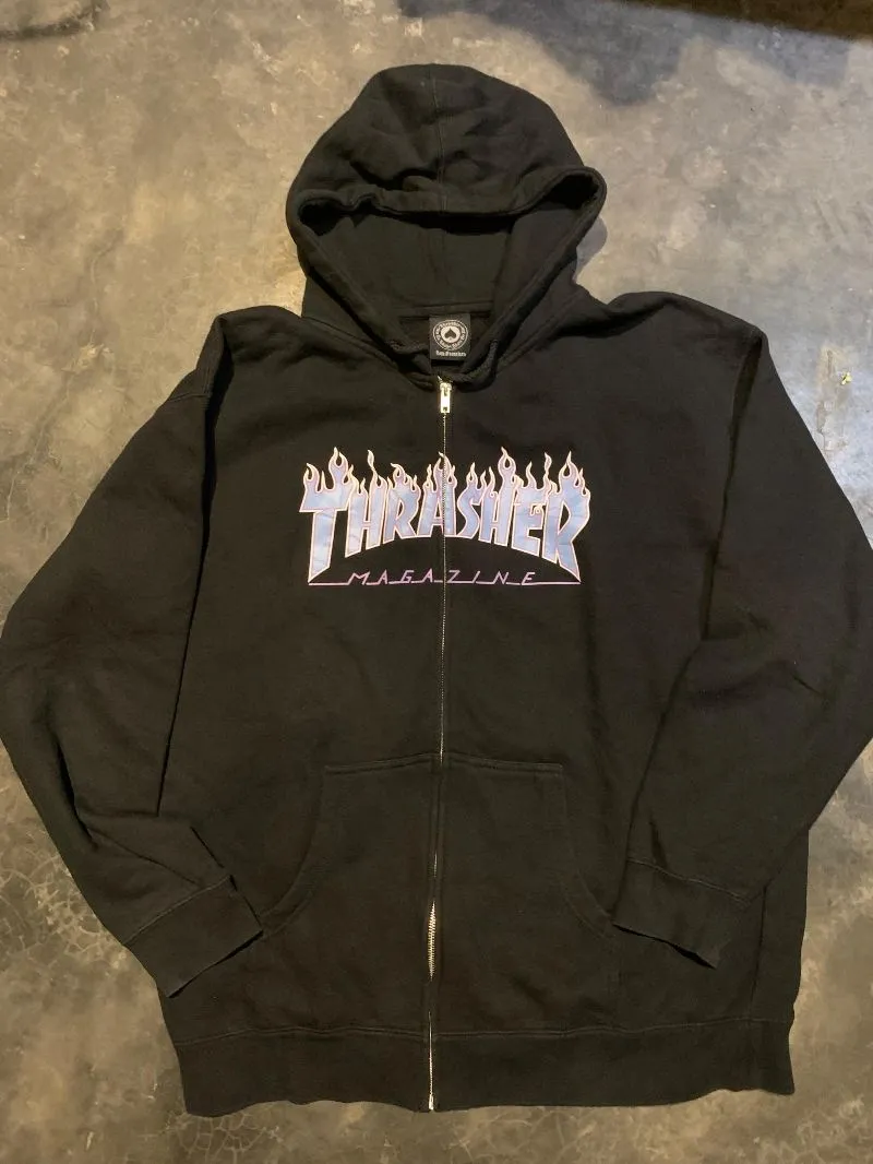Thrasher Streetwear Skater Hoody Pria black photo 1