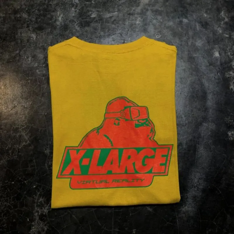 XLARGE Streetwear Skater T-shirt Pria yellow photo 1