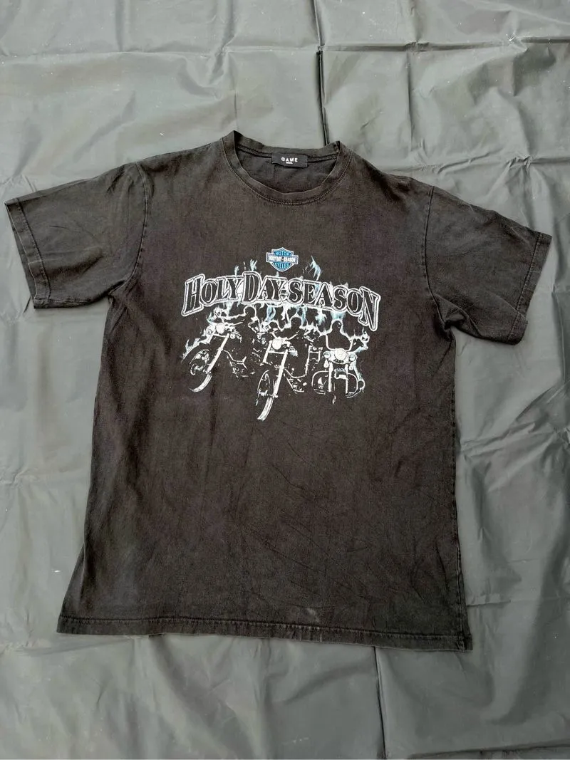 Casual T-shirt Pria black photo 1