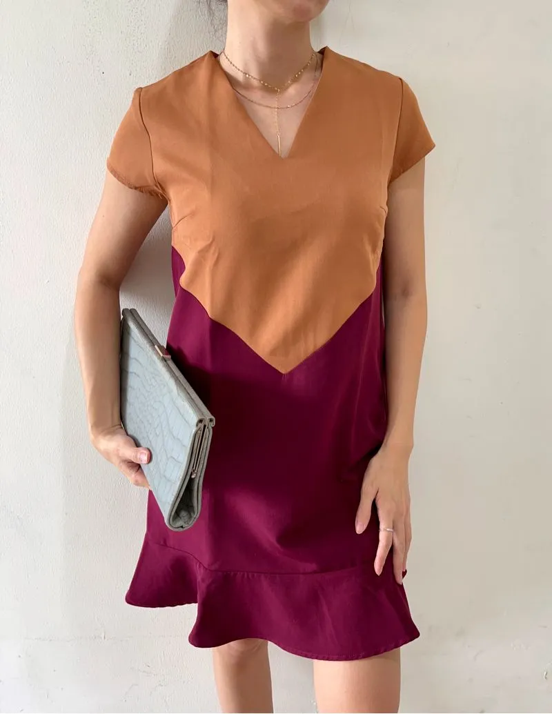 Futurist Casual Midi dress Wanita multicolor photo 1