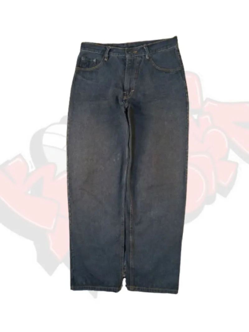 Streetwear Y2K Jeans Pria black photo 1
