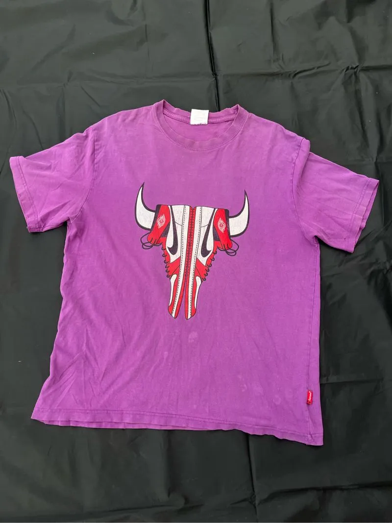 Supreme Casual T-shirt Pria purple photo 1