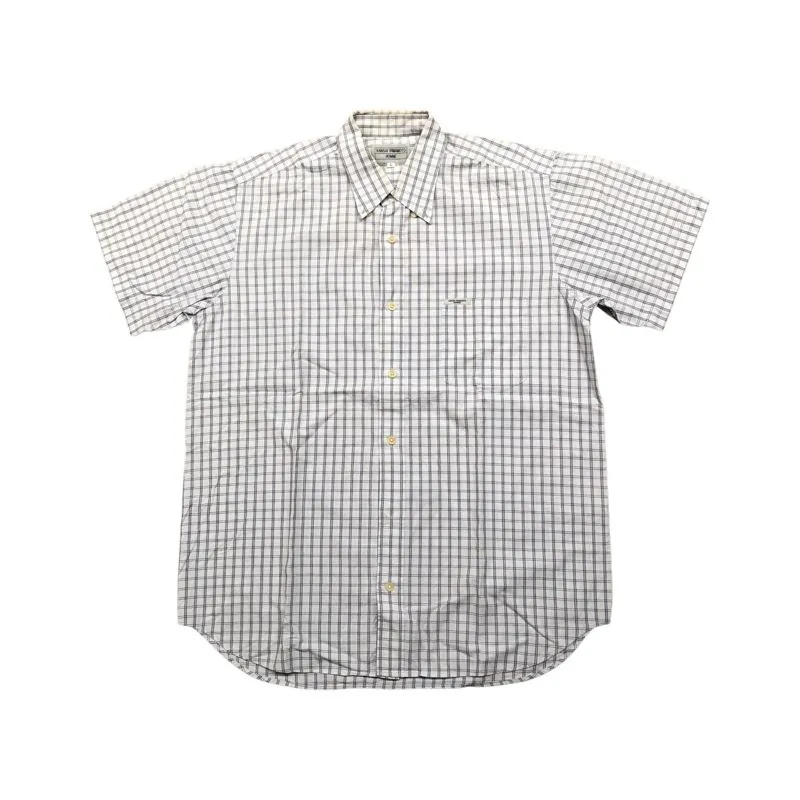 Kansai Yamamoto Vintage Minimalist Casual shirt Pria white black photo 1
