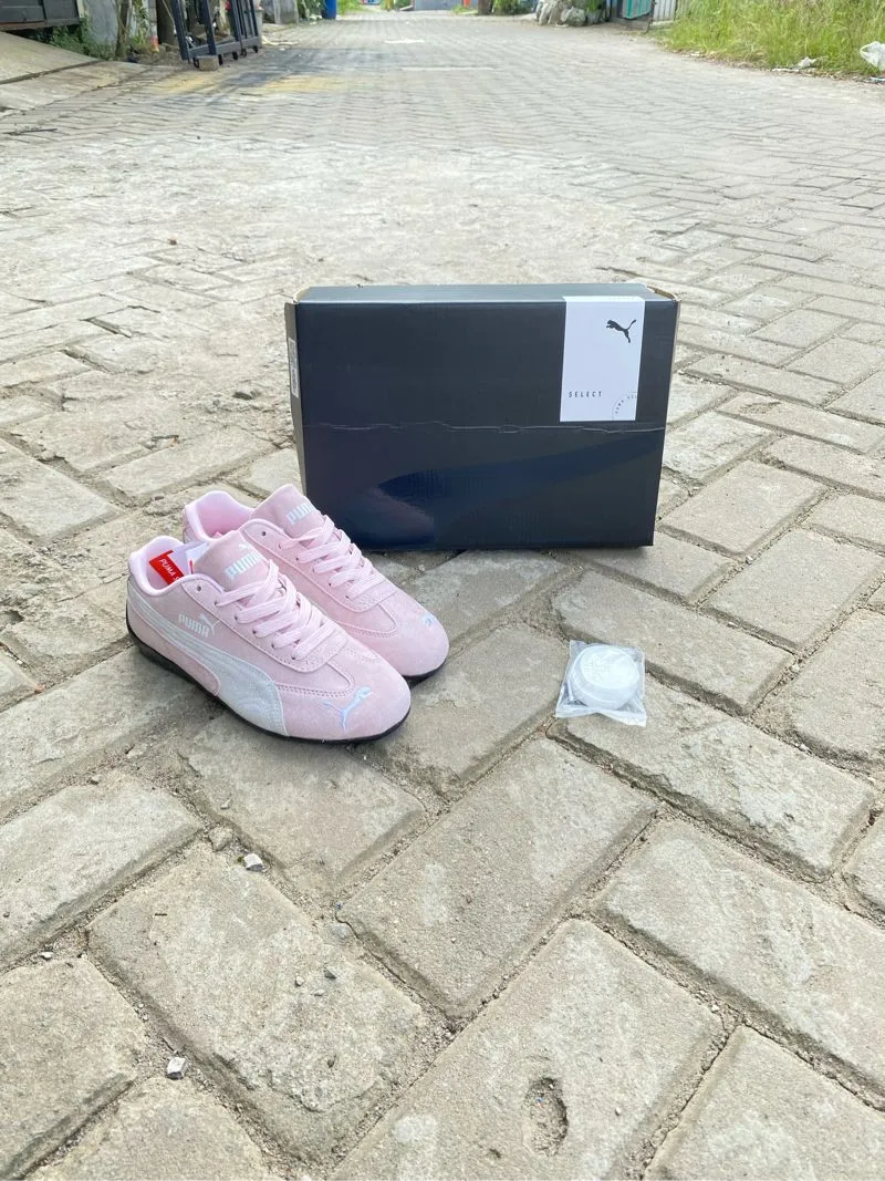 Puma Streetwear Casual Sneakers Wanita white pink photo 1