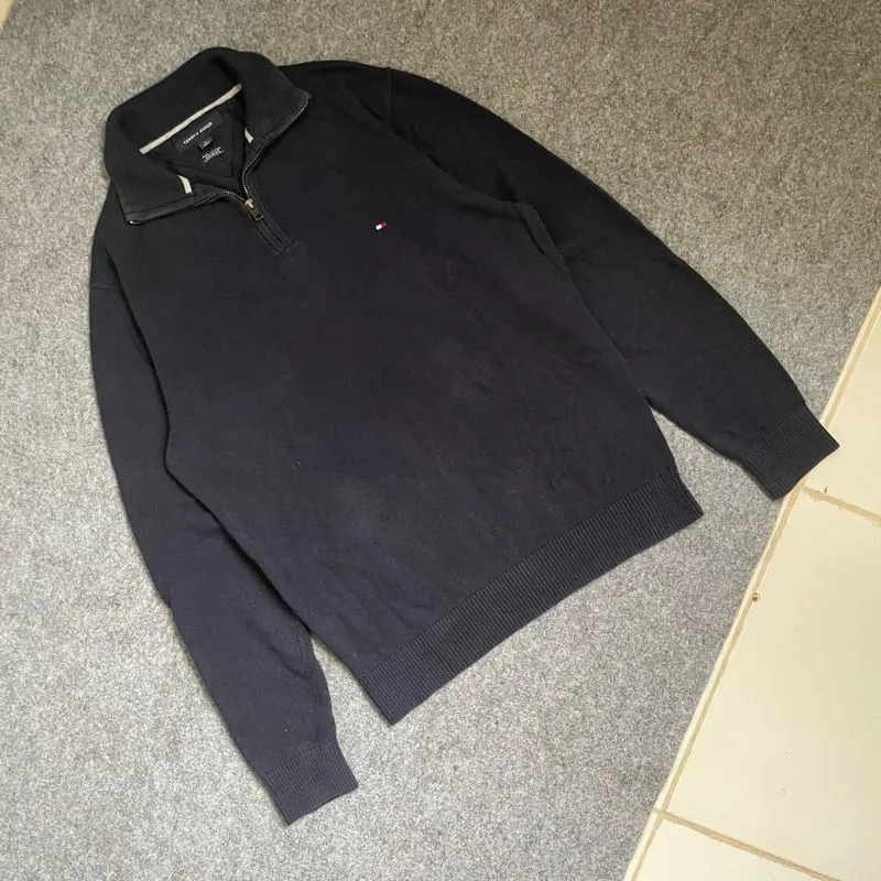 Tommy Hilfiger Vintage Casual Sweater Pria navy photo 1