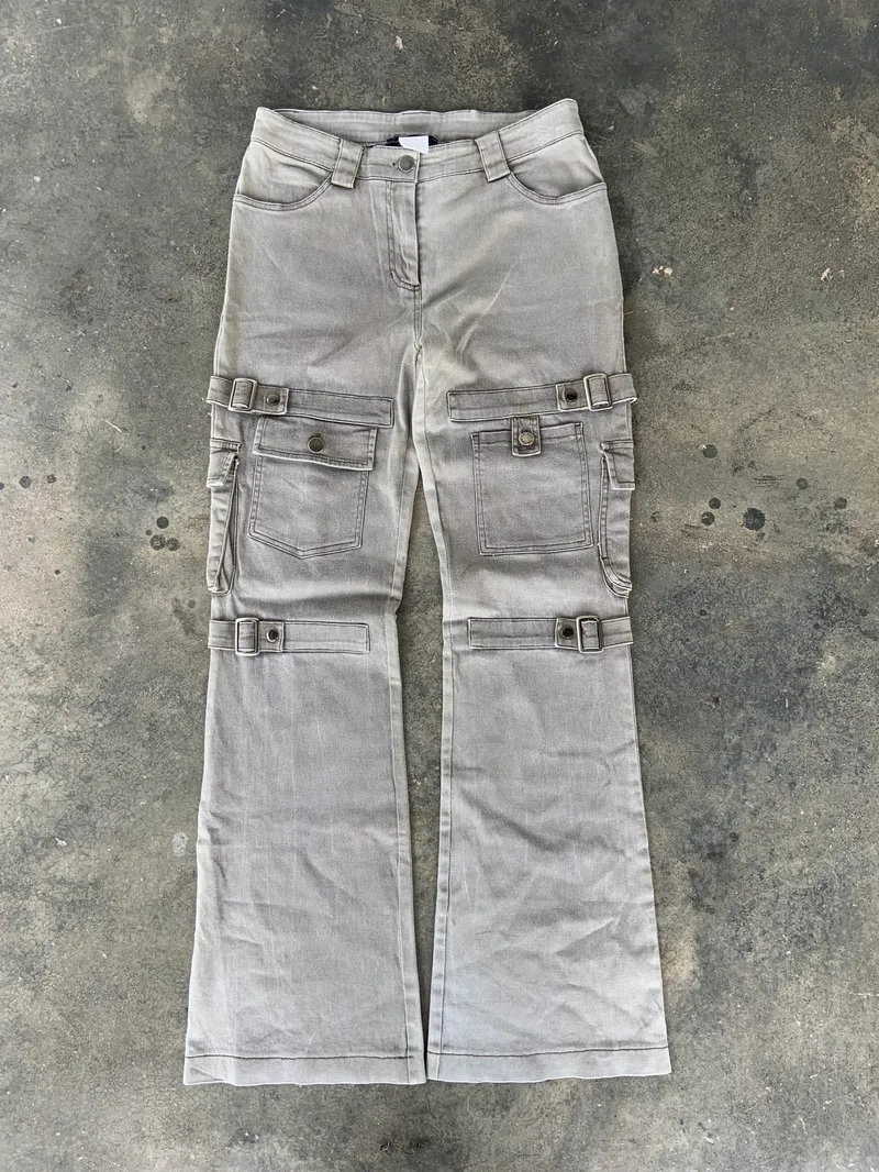 Grunge Goth Jeans Pria gray photo 1