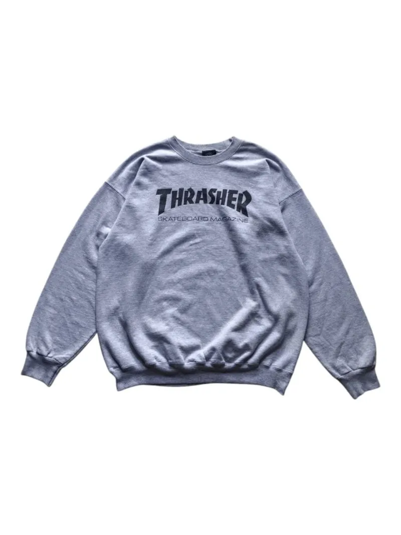 Thrasher Casual Sweater Pria gray photo 1